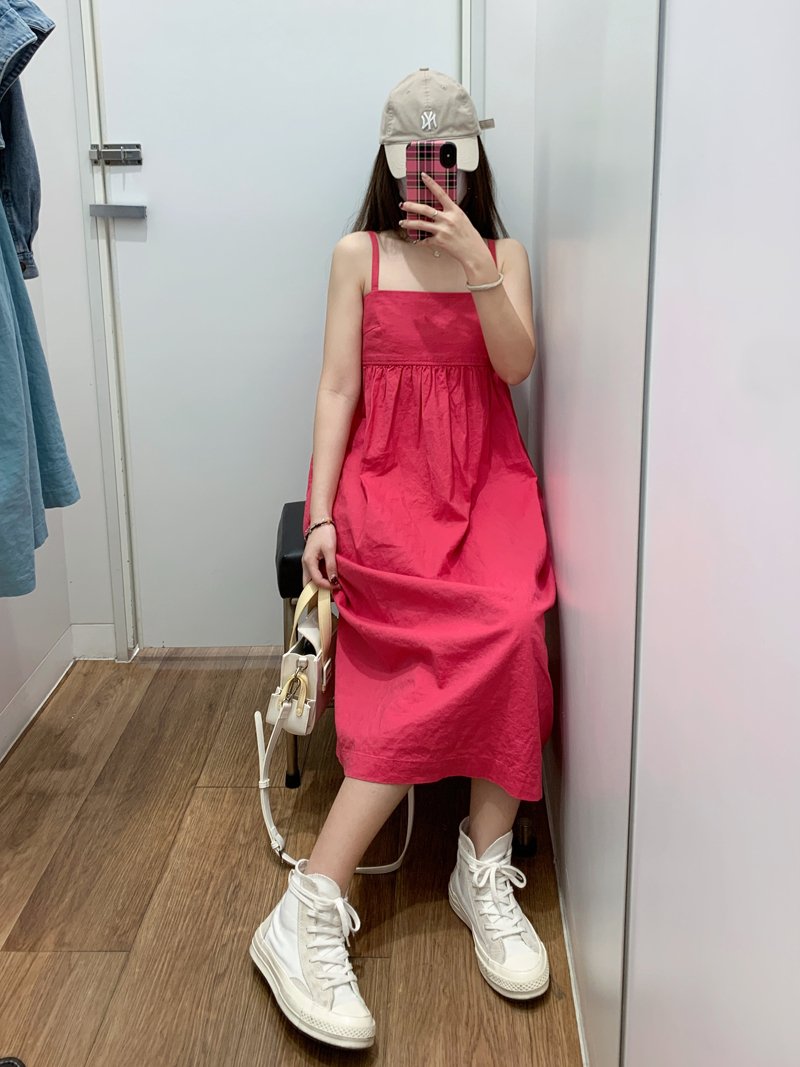 Vapetix S-2XL French-style slip dress for women, summer 2025 new arrival, mid-length, high-waisted, slimming, you - 图片 2