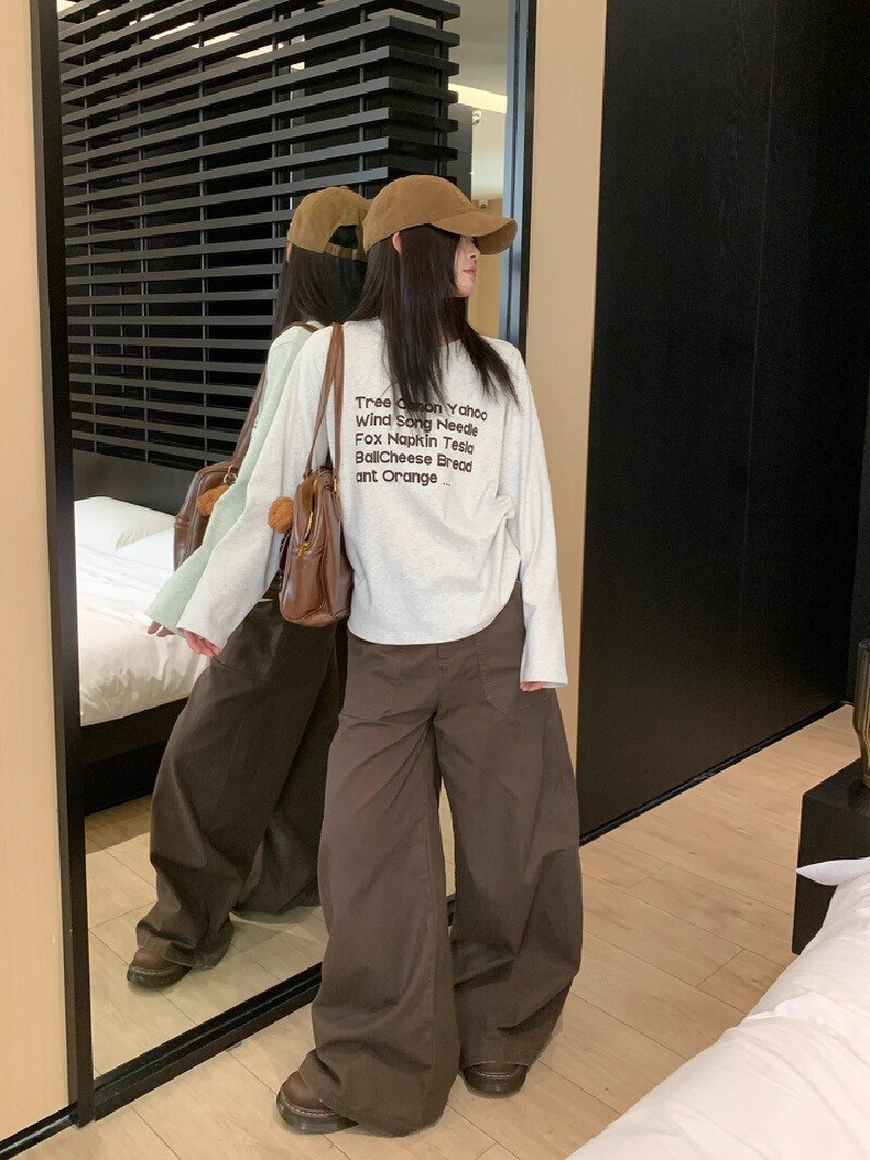 Vapetix S-3XL Korean Foreign Trade: 21-Count Pure Cotton - 210g 100% Cotton Autumn Long-Sleeve T-Shirt for Women, – Bild 7