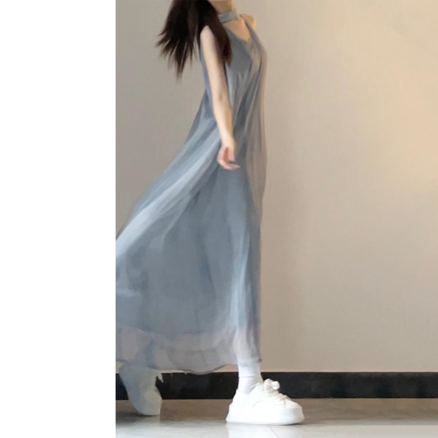 Vapetix S-2XL Necklace strap dress beach vacation long dress for girls and boys 2025 summer new style very beauti – Bild 5