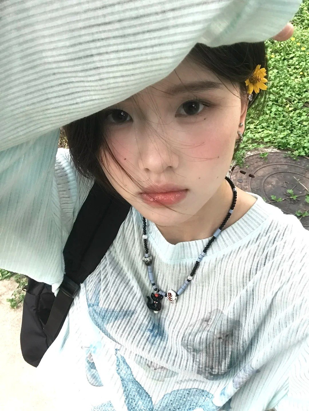 Vapetix S-XL Original printed fabric livestream quality round neck women's top - 图片 5