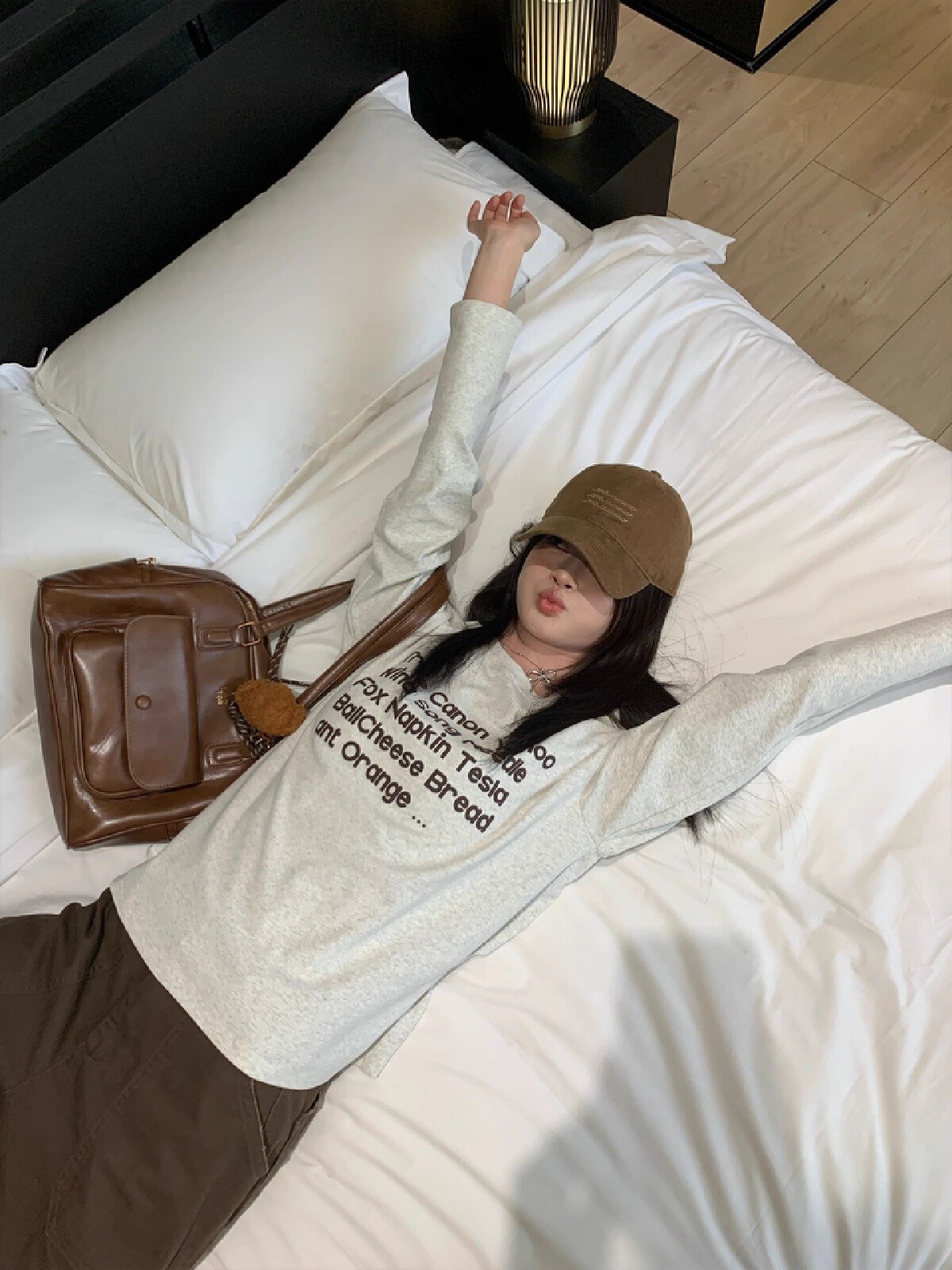 Vapetix S-3XL Korean Foreign Trade: 21-Count Pure Cotton - 210g 100% Cotton Autumn Long-Sleeve T-Shirt for Women, – Bild 8