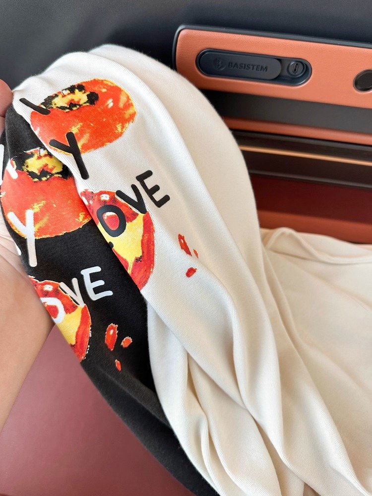 Vapetix S-3XL Official Image: 21-ply pure cotton - 210g (100% cotton) Autumn long-sleeve women's loose top with p – Bild 2