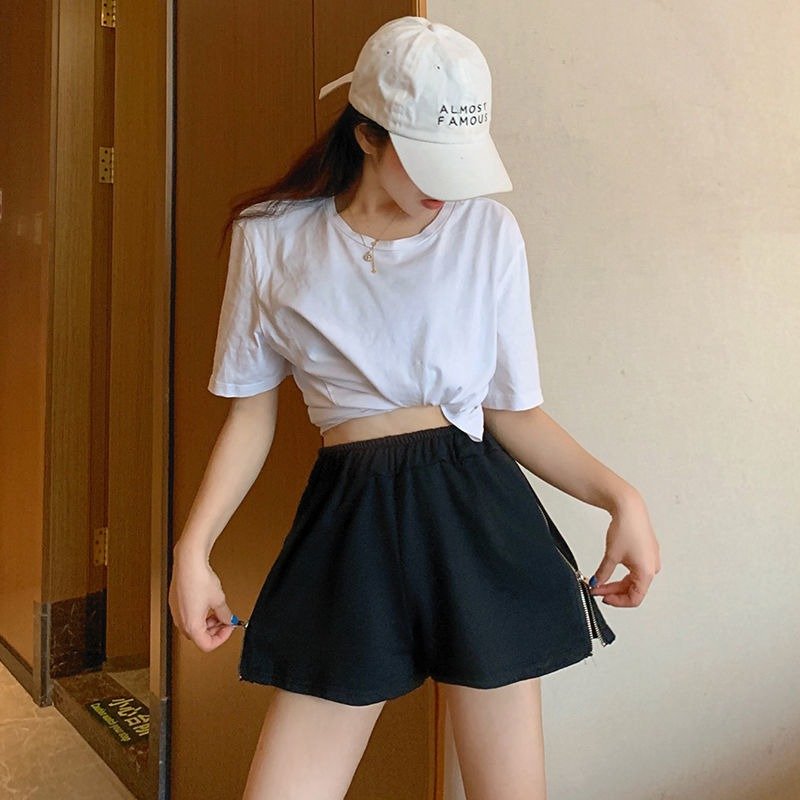 Vapetix S-3XL Sports Shorts for Women 2025 Summer New Ins Trendy Korean Style Loose High-Waisted Casual Versatile – Bild 3