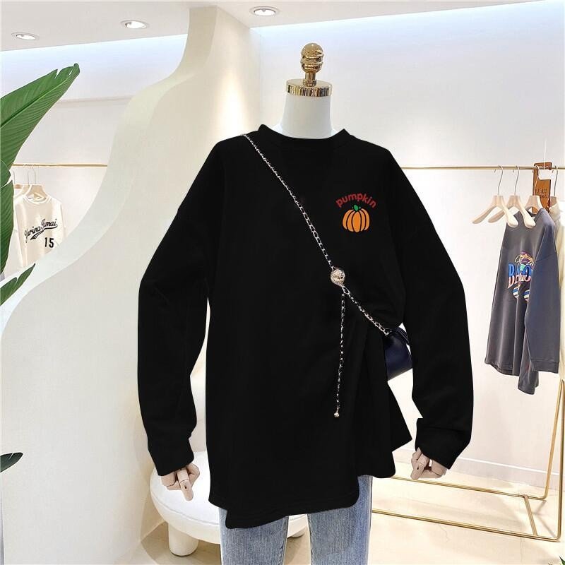 Vapetix S-3XL Korean Foreign Trade: 21-Count Pure Cotton - 210g 100% Cotton Autumn Long-Sleeve T-Shirt for Women, – Bild 7