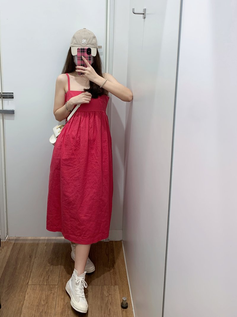 Vapetix S-2XL French-style slip dress for women, summer 2025 new arrival, mid-length, high-waisted, slimming, you – Bild 3