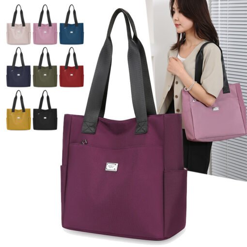 Vapetix Free Size-Free Size  2024 New Mother Bag Women's Nylon Single Shoulder Bag Fashion Large Capacity Handbag Oxford Cloth T – Bild 9