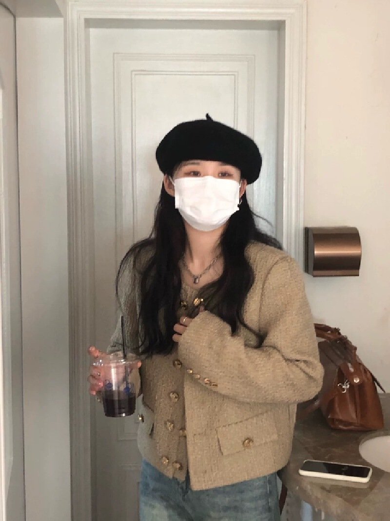 Vapetix S-XL Gentle Breeze Short Coat for Women - Autumn/Winter 2025 - Petite and Elegant High-End Korean Lady S – Bild 8