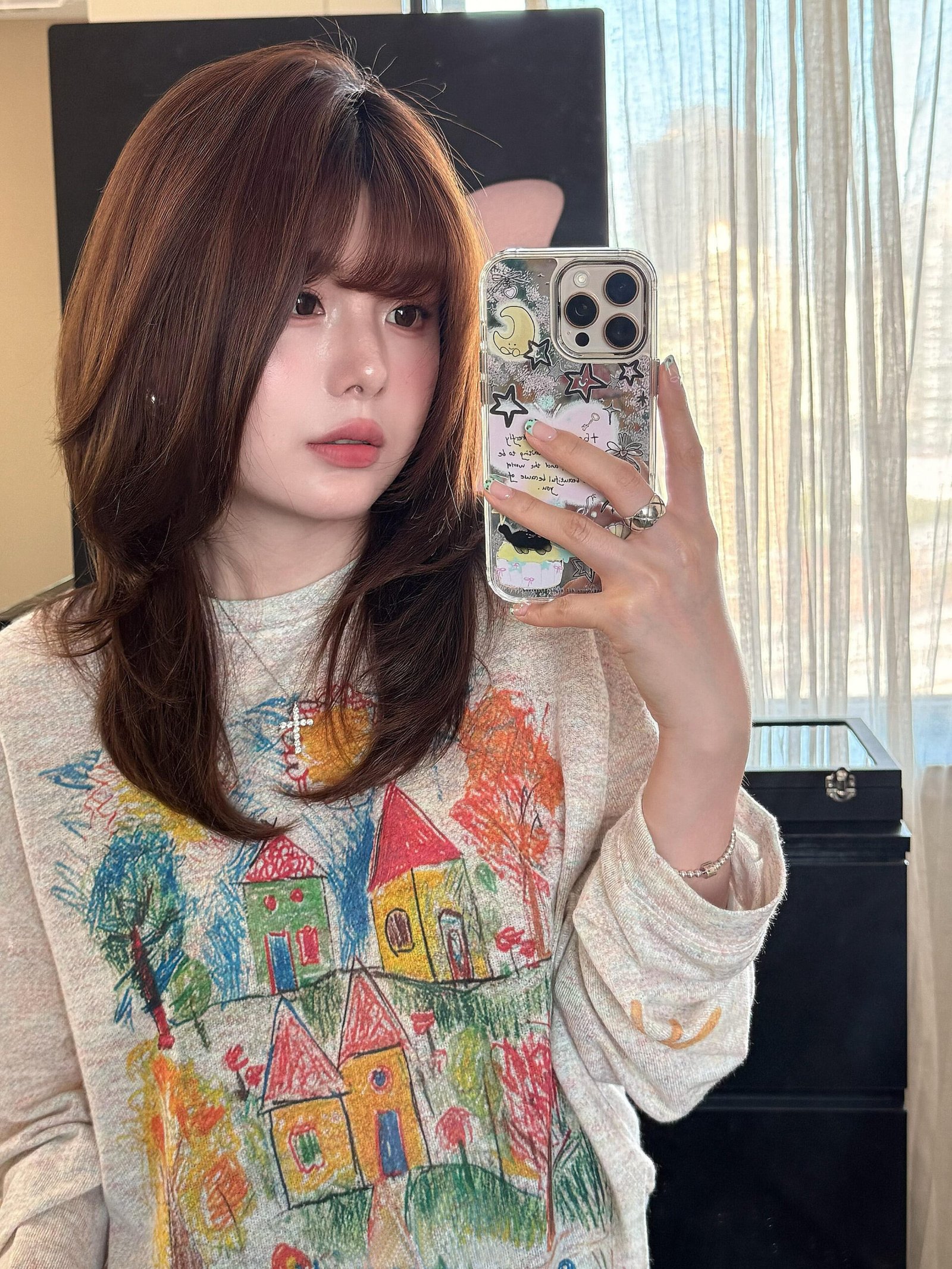 Vapetix S-XL MR【Original Rainbow Haze】Lazy Style Graffiti Print Loose Short-Sleeve T-Shirt for Women Summer Top – Bild 4