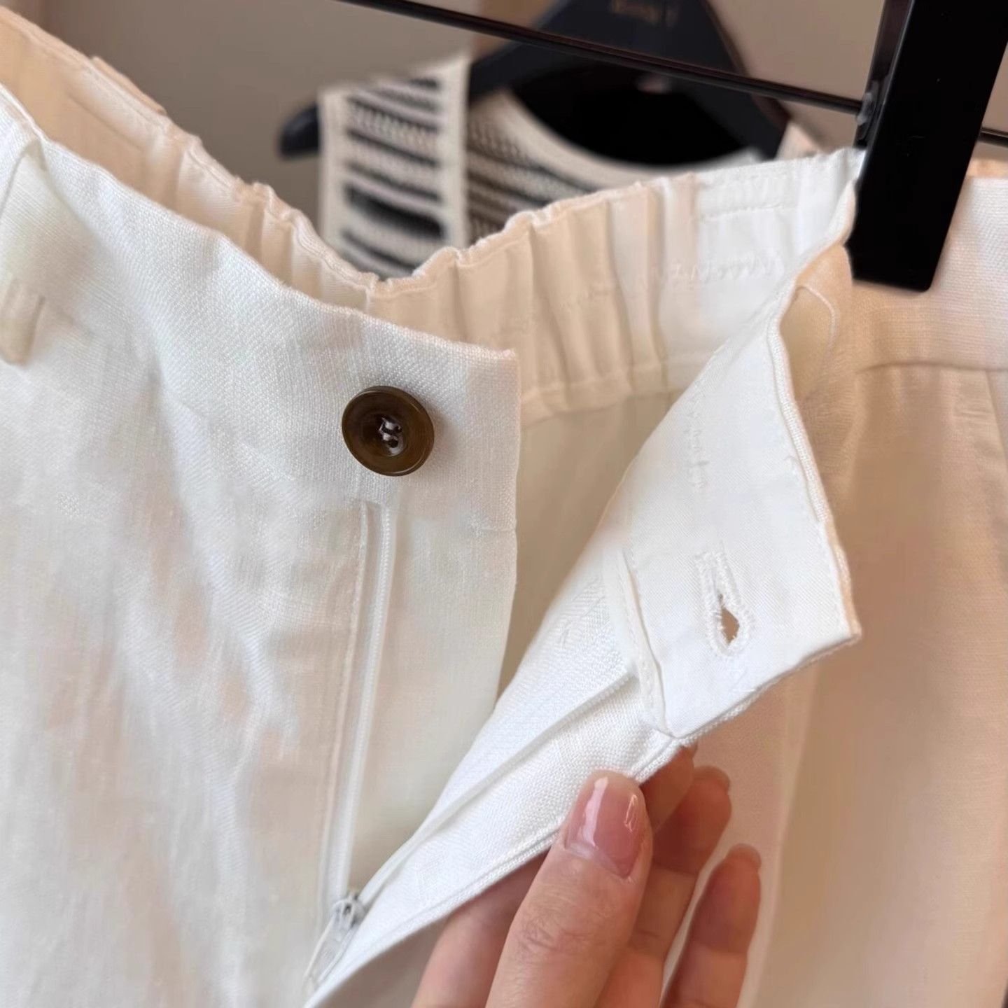 Vapetix S-4XL Women's Summer New Korean Style Linen Shorts, Large Size, Slimming Loose Casual Versatile Wide Leg - 图片 4