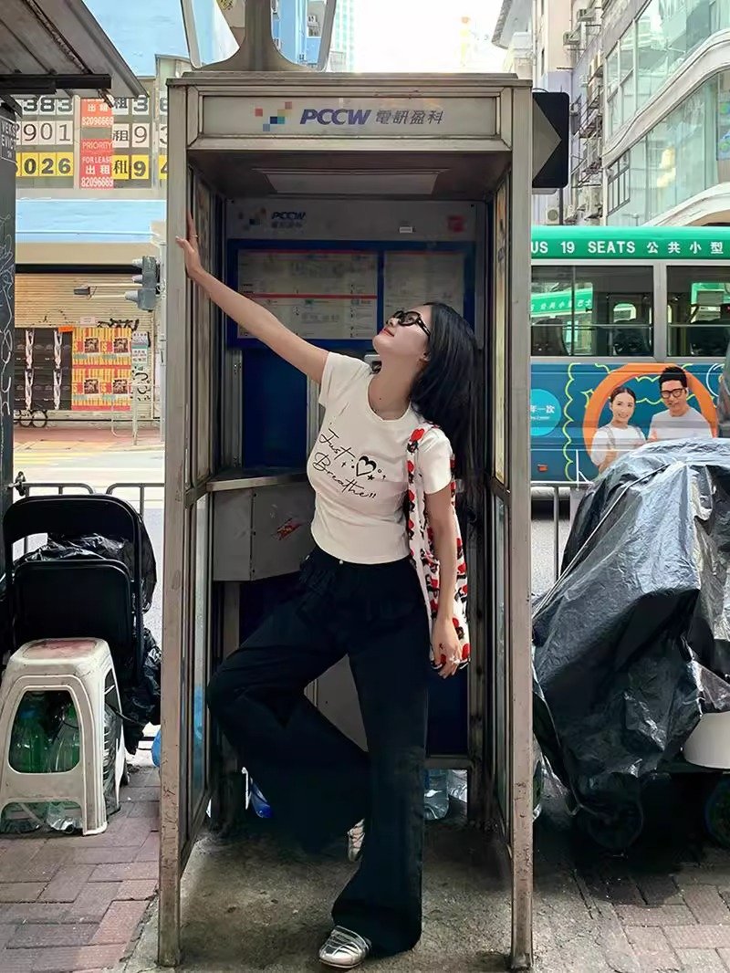 Vapetix S-2XL Official image: 100% cotton 40s 220g (92% cotton 8% spandex) women's printed regular shoulder short – Bild 4