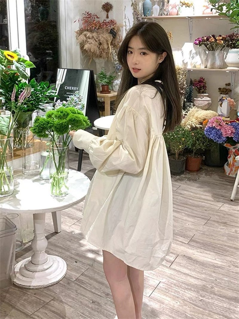 Vapetix S-2XL Lilac Mini Dress for Kids and Teens, Spring and Autumn New Arrival French Style Gentle Unisex Youth – Bild 2