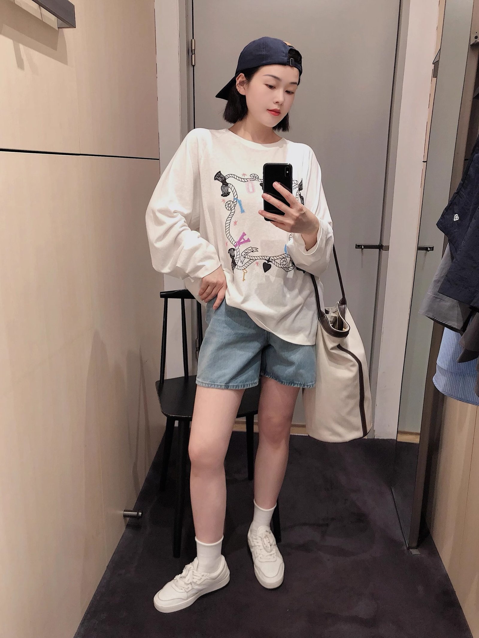 Vapetix S-3XL Official Image 21-ply Pure Cotton - 210g (100% Cotton) Autumn Long-sleeve T-shirt for Women Loose T – Bild 3