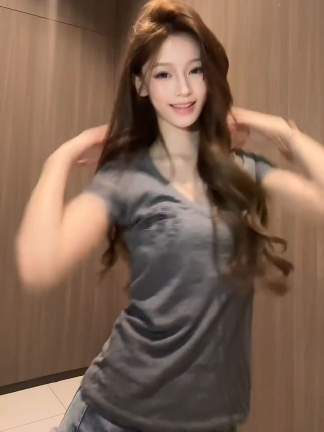 Vapetix S-XL 260g rayon "Miami Heatwave" American V-neck short-sleeve regular-fit women's summer printed t-shirt – Bild 4