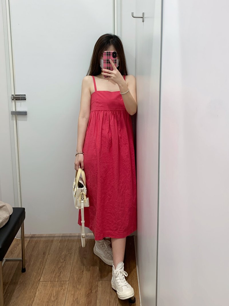 Vapetix S-2XL French-style slip dress for women, summer 2025 new arrival, mid-length, high-waisted, slimming, you - 图片 4