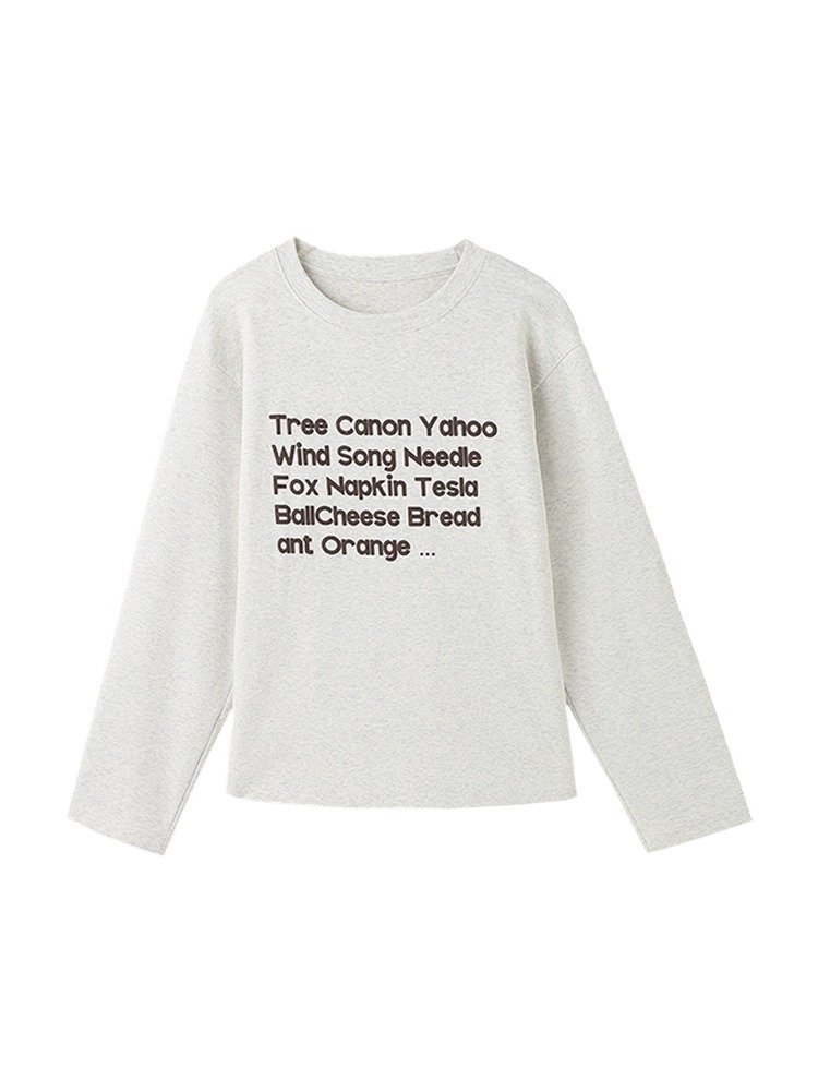 Vapetix S-3XL Official Image: 21-ply pure cotton - 210g (100% cotton) Fall Long Sleeve T-shirt for Women Loose To – Bild 4