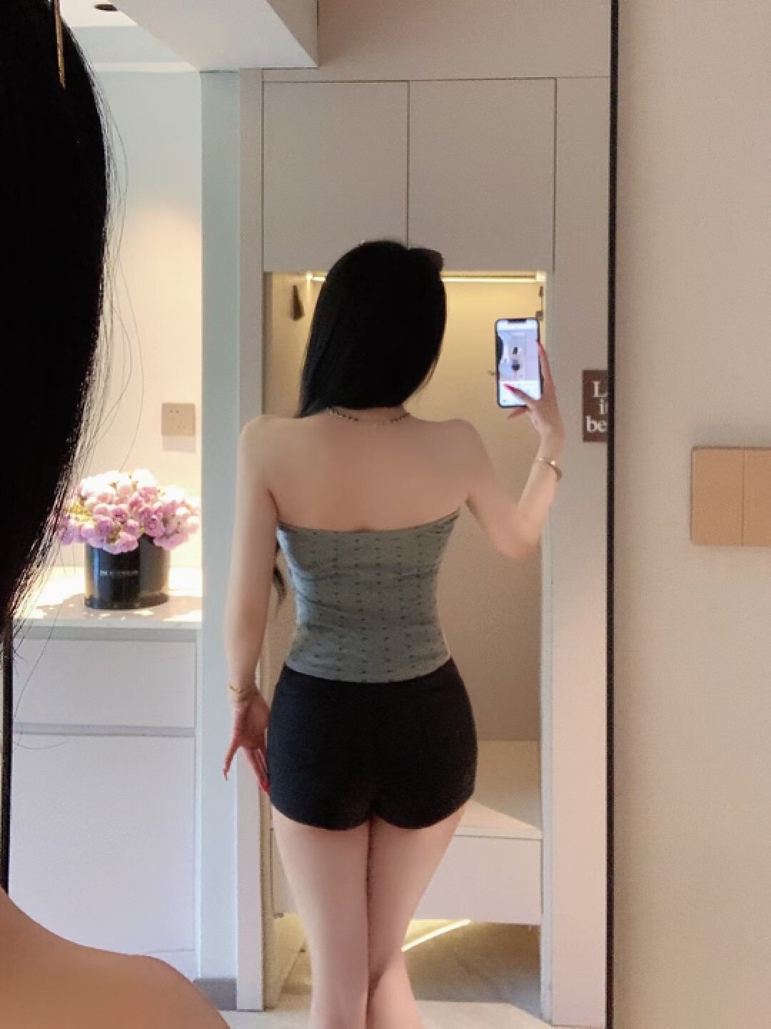 Vapetix Free Size-Free Size Women's Summer Sleeveless Tight Bodysuit Red Bra Top with Pure Desire Style – Bild 2