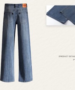Vapetix XS-XL  Photographed 25th Autumn and Winter New Model American Retro High-Waisted Belted Design Loose Strai
