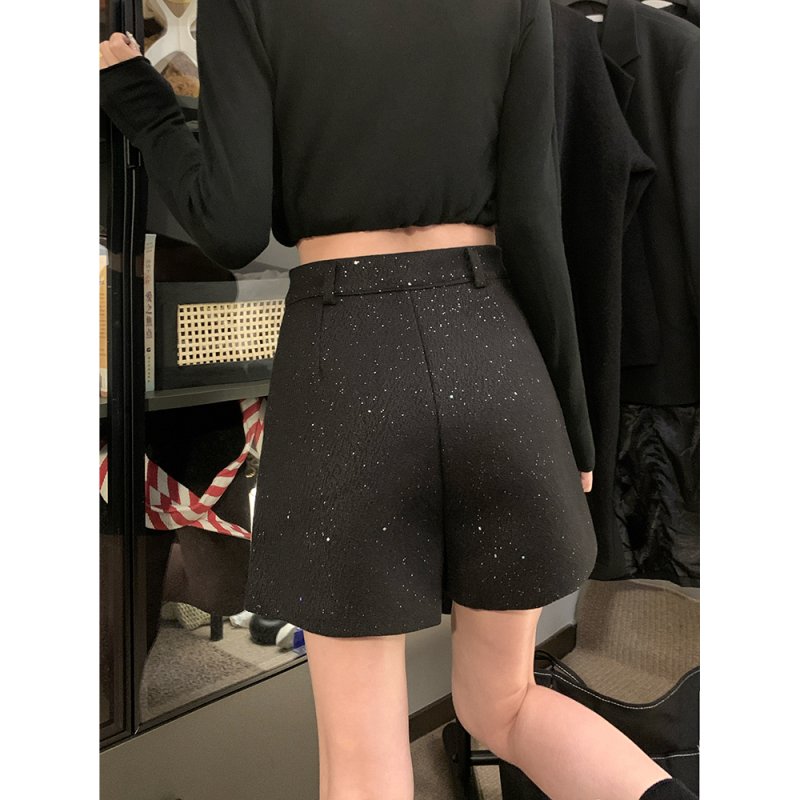 Vapetix S-XL Photographed! 2025 New Fashion Personalized Wool Shorts for Women Casual Pants Slimming Pants with – Bild 2