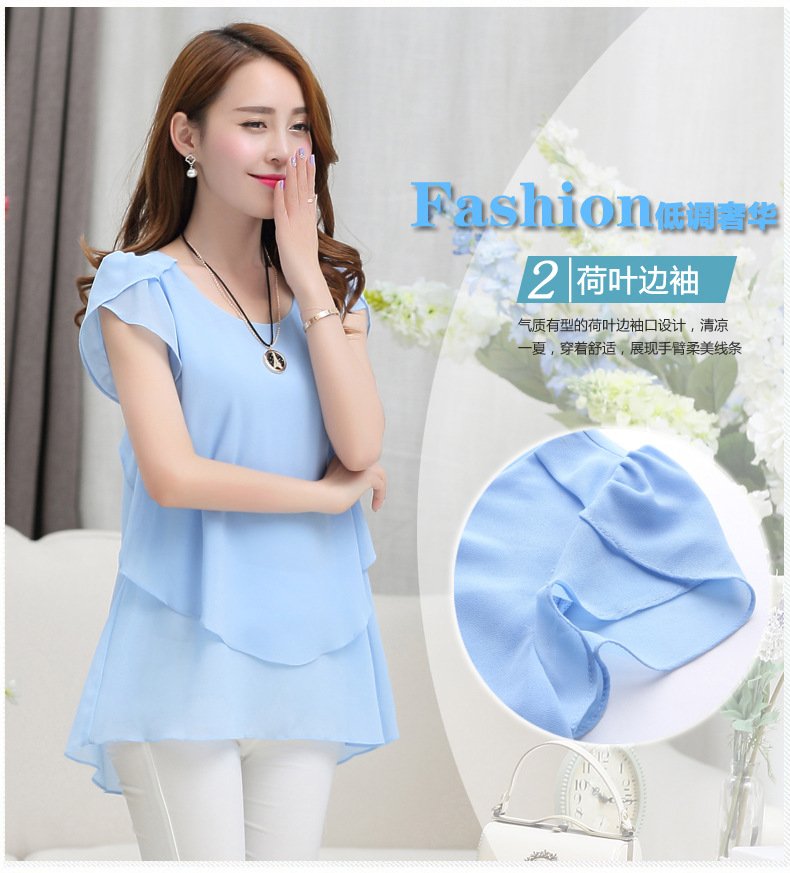 Vapetix M-5XL New 2025 Summer Korean Style Women's Fitted Medium-Long Sleeve Sheer Shirt Large Size Loose Base Sh – Bild 3