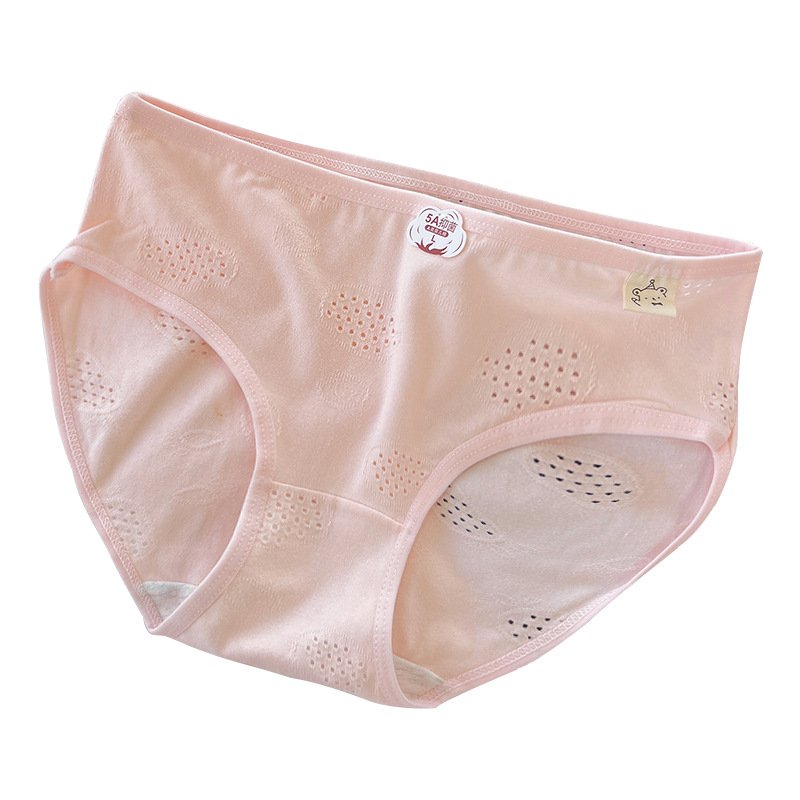 Vapetix M(65-85 kg)-XL (227-303 lbs) Women's A-Grade Baby Cotton Mid Waist Pure Cotton Crotch Lady Triangle Pajamas