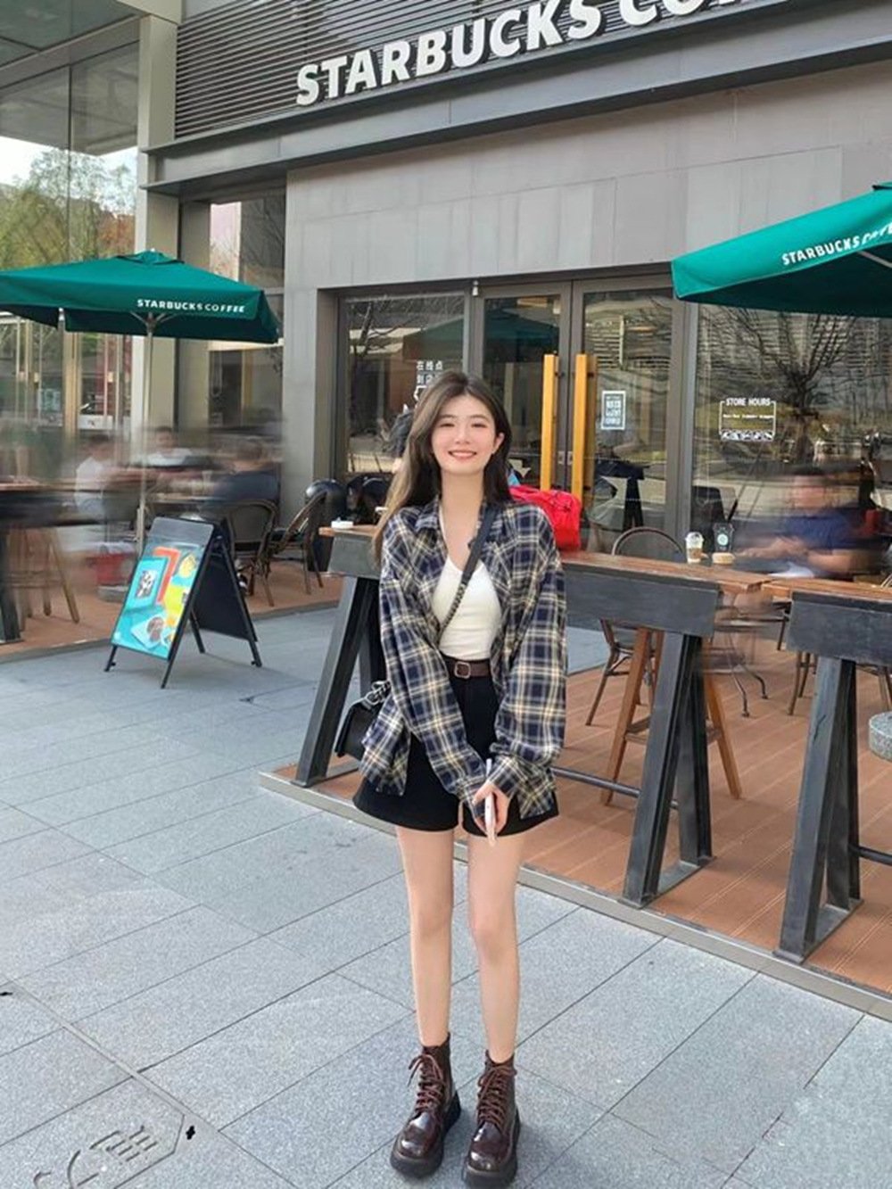 Vapetix S-XXL Women's Plaid Blazer Coat Loose Long-Sleeve Top for Spring and Autumn Lazy Style Women's Upper Garm