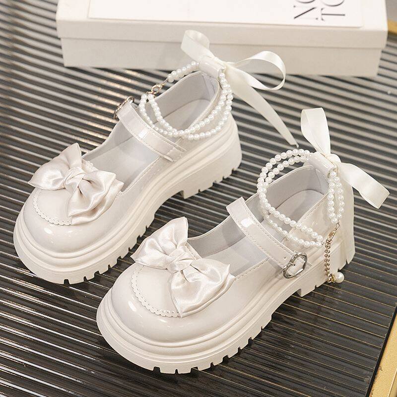 Vapetix 31-46 31 32 33 petite Mary Jane mini leather shoes for students, spring and autumn princess style, thick – Bild 2