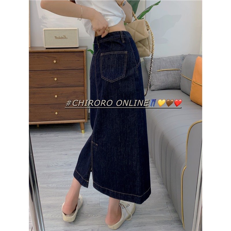 Vapetix 26 (90-100 pounds)-30 (131-140 lbs) Wall-breaking recommendation!! Back-split high-waist denim skirt for women, 2024 new slimming workw