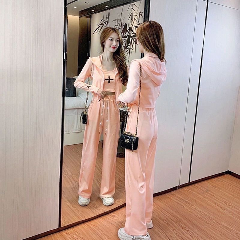 Vapetix S suggests 80-95 pounds-SUGGESTED WEIGHT: 120-140 lbs Salt and Pepper Set Fashion Youthful Set Women's Summer Casual Versatile Tank Top Short Jacket and – Bild 2