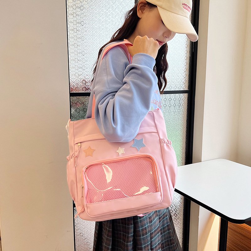 Vapetix Free Size-Free Size Academic-style beautiful bag, spring fashion, large capacity, niche design, casual, personalized sh