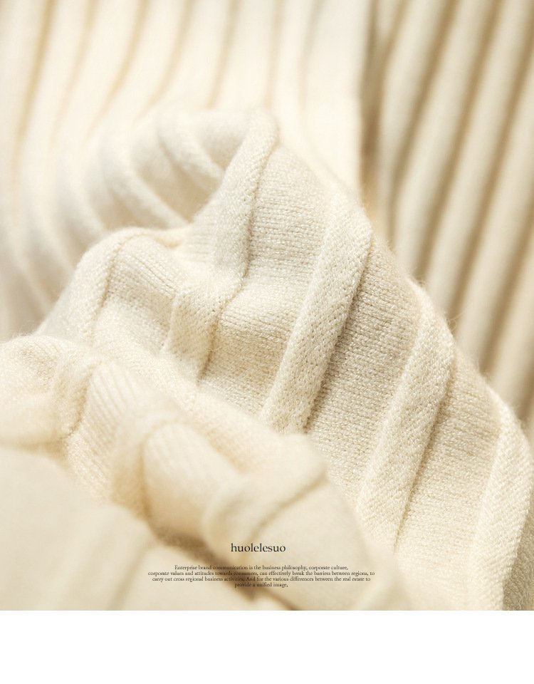 Vapetix Free Size-Free Size Wool Knit Semi-Skirt for Women, Medium-Long Length, Thickened for Autumn/Winter, High-Waisted Slimm