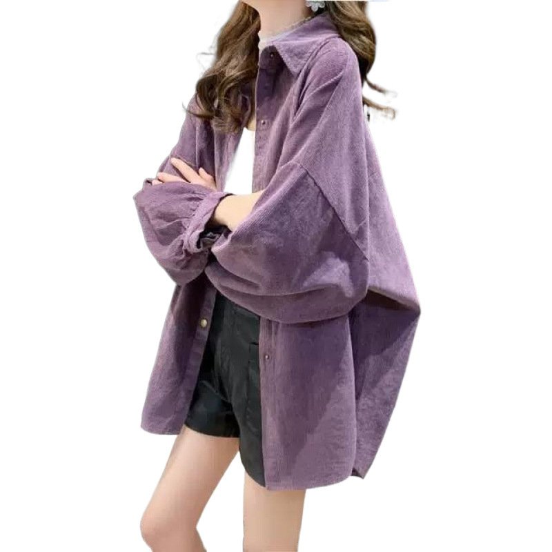 Vapetix S-XL Linen fabric Korean style retro loose personality long sleeve shirt jacket – Bild 2