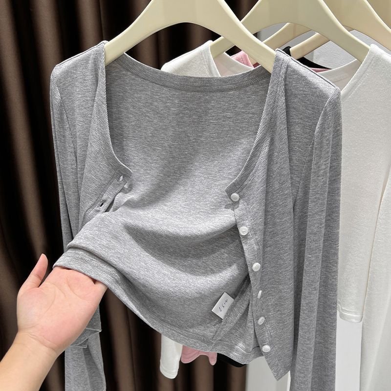Vapetix ❈❈S suggests 75-95 pounds❈❈-XS recommended 50-60 pounds Spring and Autumn Knitted Cardigan Coat for Women, Summer Outdoor Matching Tank Top Skirt Blouse Op – Bild 2