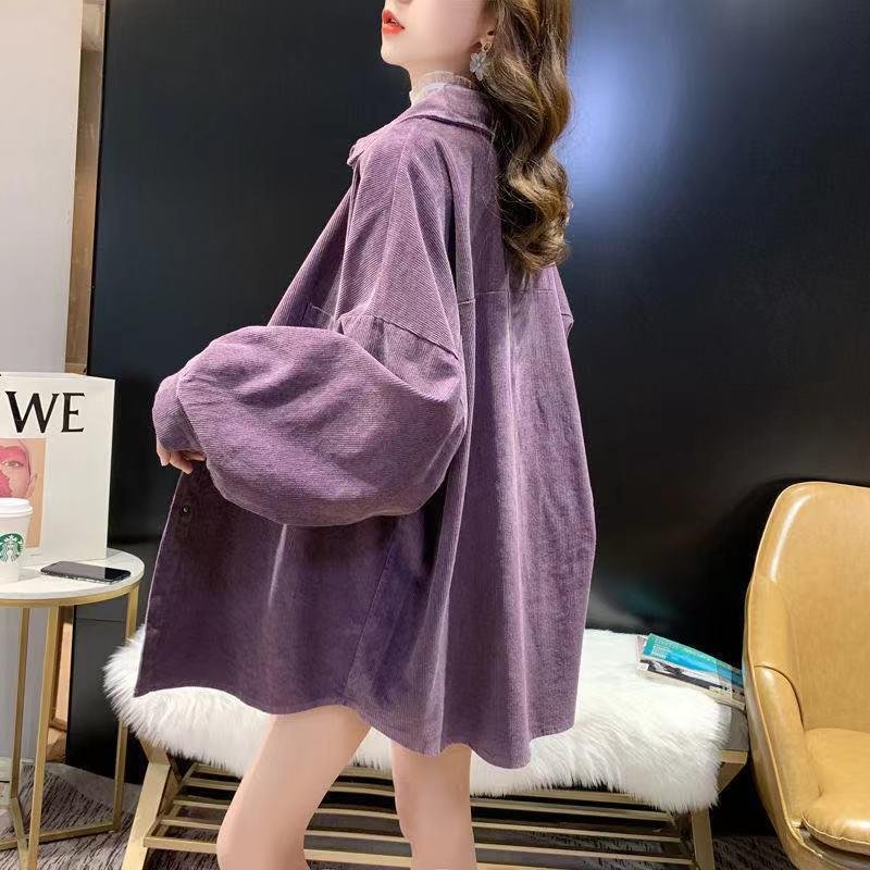 Vapetix S-XL Linen fabric Korean style retro loose personality long sleeve shirt jacket – Bild 3