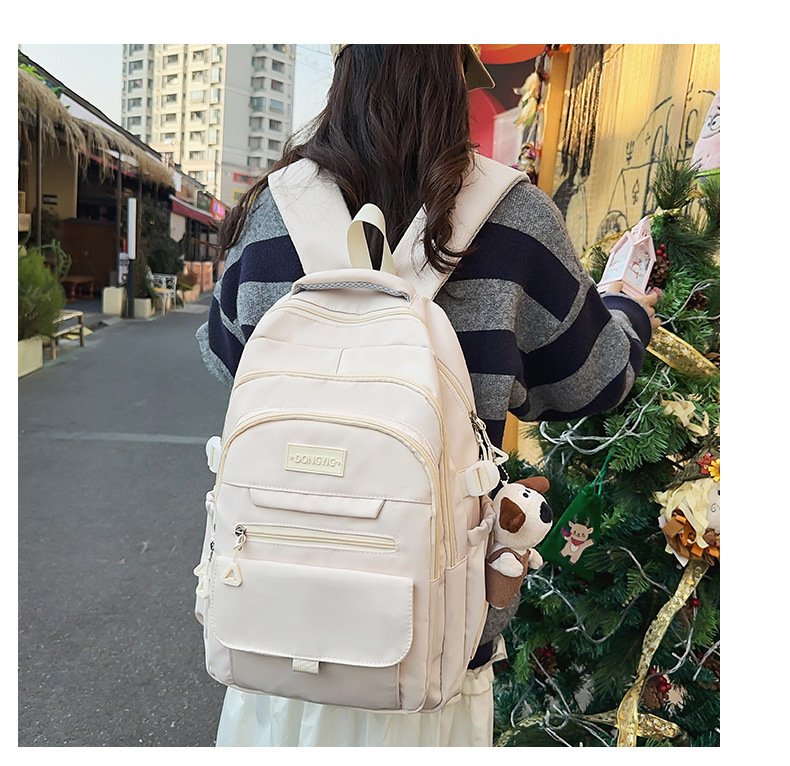 Vapetix Free Size-Free Size Nature-style student bag for girls, Korean version, casual and versatile, suitable for primary and