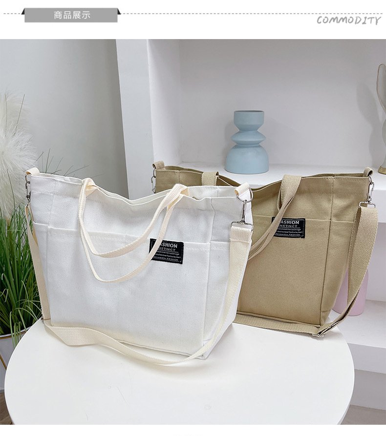 Vapetix Free Size-Free Size 2025 Large Capacity Canvas Bag for Women Commute Shoulder Tote Bag Casual Unique Design Single Shou