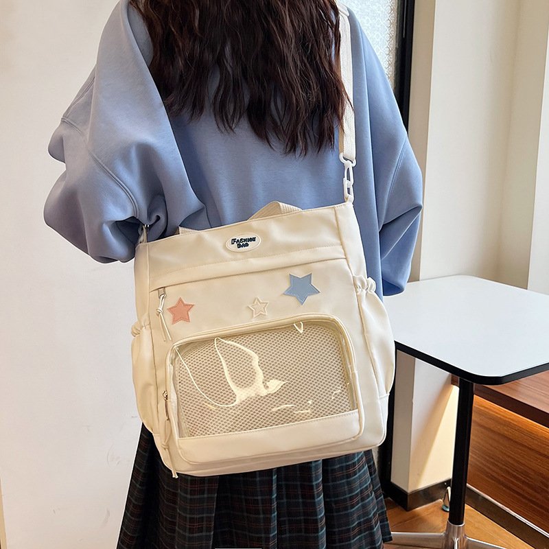 Vapetix Free Size-Free Size Academic-style beautiful bag, spring fashion, large capacity, niche design, casual, personalized sh – Bild 2