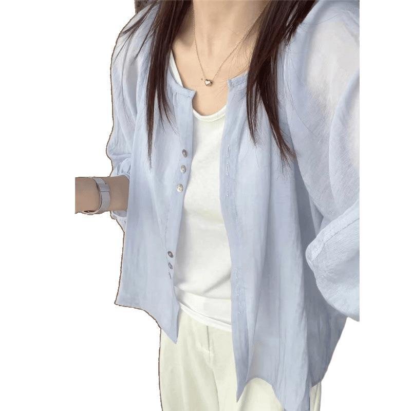 Vapetix Sizing suggestion for 4XL: 175-200 cm-Size 3XL recommended for 150-175 cm height. Women's Summer Sun Protection Shirt, Lightweight Open Cardigan, Loose Fit, Versatile Long Sleeve Bl – Bild 4