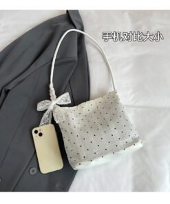 Vapetix Universal code-Universal code Super popular niche polka dot bag for women's new fashionable and versatile one-shoulder underarm b