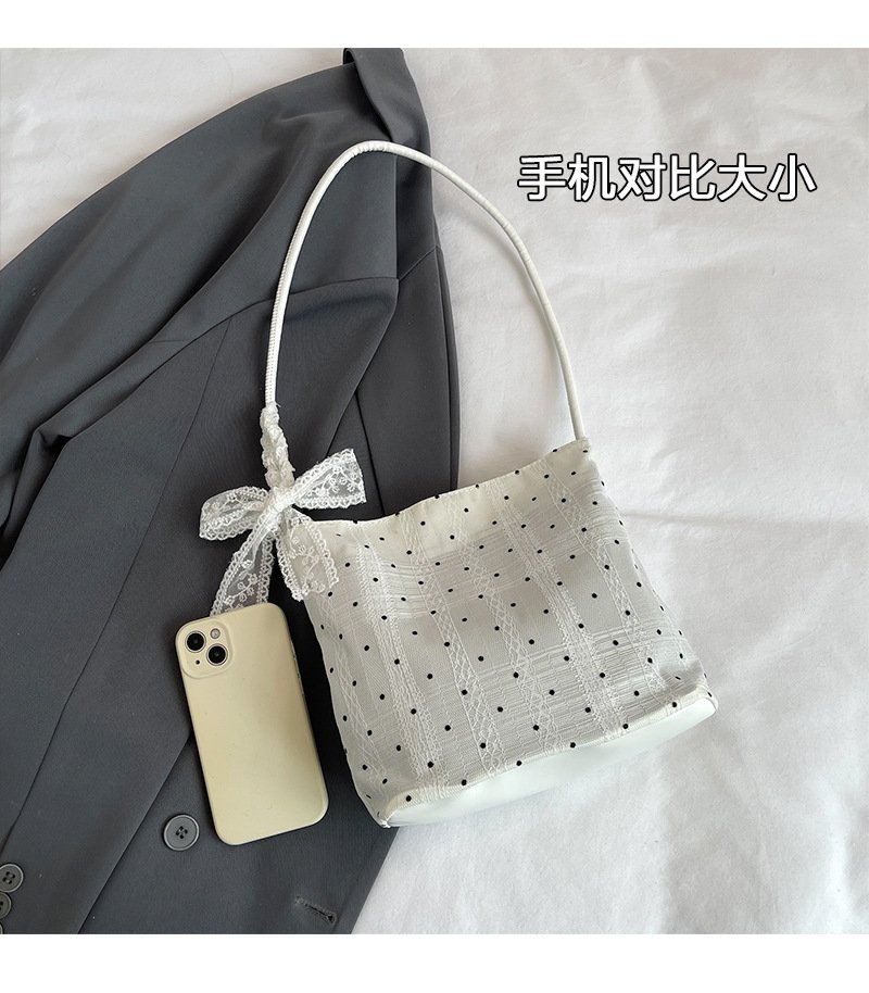 Vapetix Universal code-Universal code Super popular niche polka dot bag for women's new fashionable and versatile one-shoulder underarm b