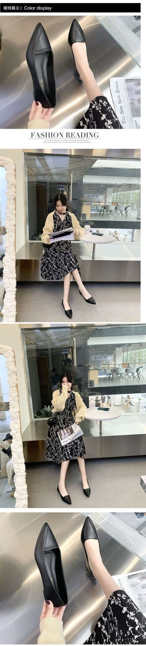 Vapetix 35 standard code-40 standard codes Women's Single Strap Spring 2025 Soft Flat Slip-On Sneakers Korean Style Versatile Casual Soft Sole – Bild 2