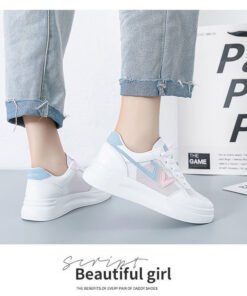 Vapetix ●35 Standard Size-●40 Standard Size White Shoes Spring Versatile Student High-End Campus 2025 Skate Shoes Net Shoes Women Breathable Ne