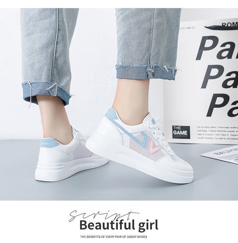 Vapetix ●35 Standard Size-●40 Standard Size White Shoes Spring Versatile Student High-End Campus 2025 Skate Shoes Net Shoes Women Breathable Ne