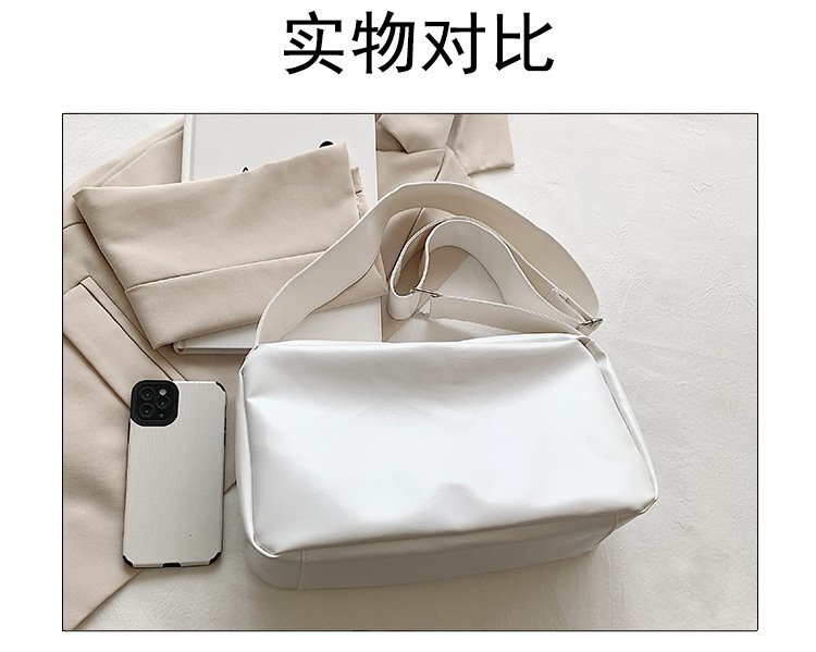 Vapetix Free Size-Free Size Large Capacity Women's Soft Leather Indie Commuter Tote Bag College Student School Single Shoulder