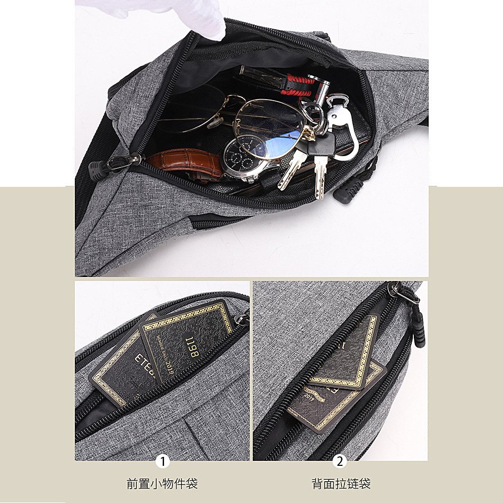 Vapetix Free Size-Free Size Multifunctional Large Capacity Waterproof Cashier Business Crossbody Bag for Men and Women, Durable – Bild 3