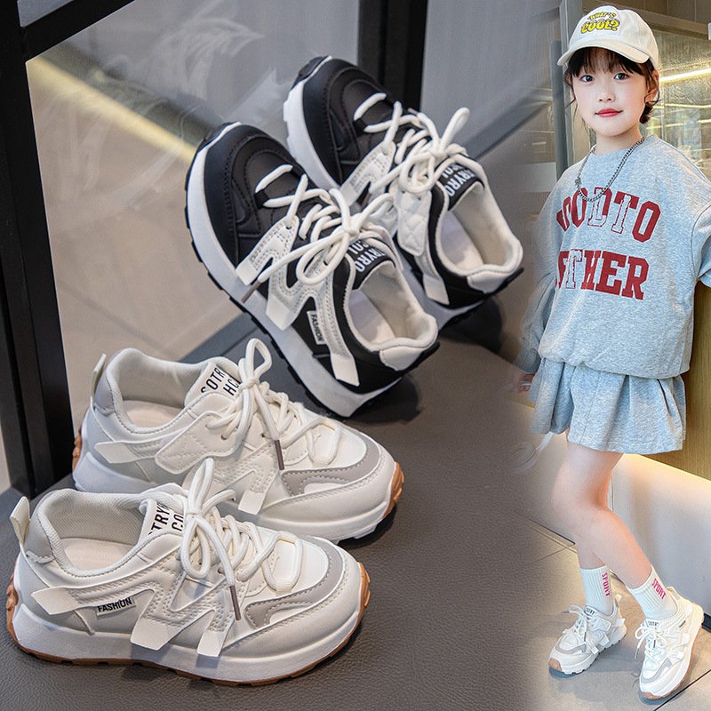 Vapetix 26-37 Thick-soled A-gong shoes for women, autumn student fashion, soft bottom, dad shoes, anti-slip sport – Bild 2