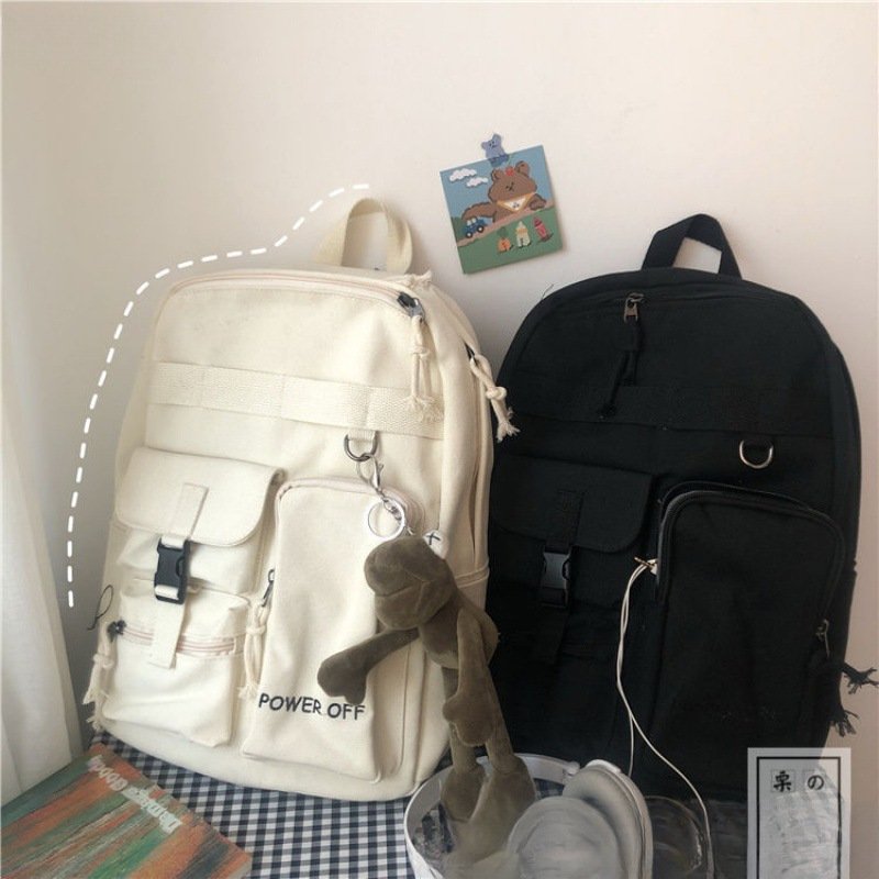 Vapetix Free Size-Free Size Korean Harbor Street Style Student Backpack for Girls, Casual Dual Shoulder Bag, Japanese Origin St – Bild 2