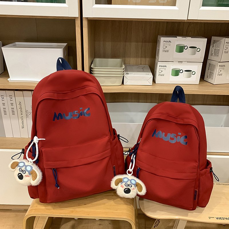 Vapetix Small number-Large + Pendant Large Capacity Dual-Shoulder Bag Fashionable for Men and Women Simple Music Print Commuting Travel – Bild 3