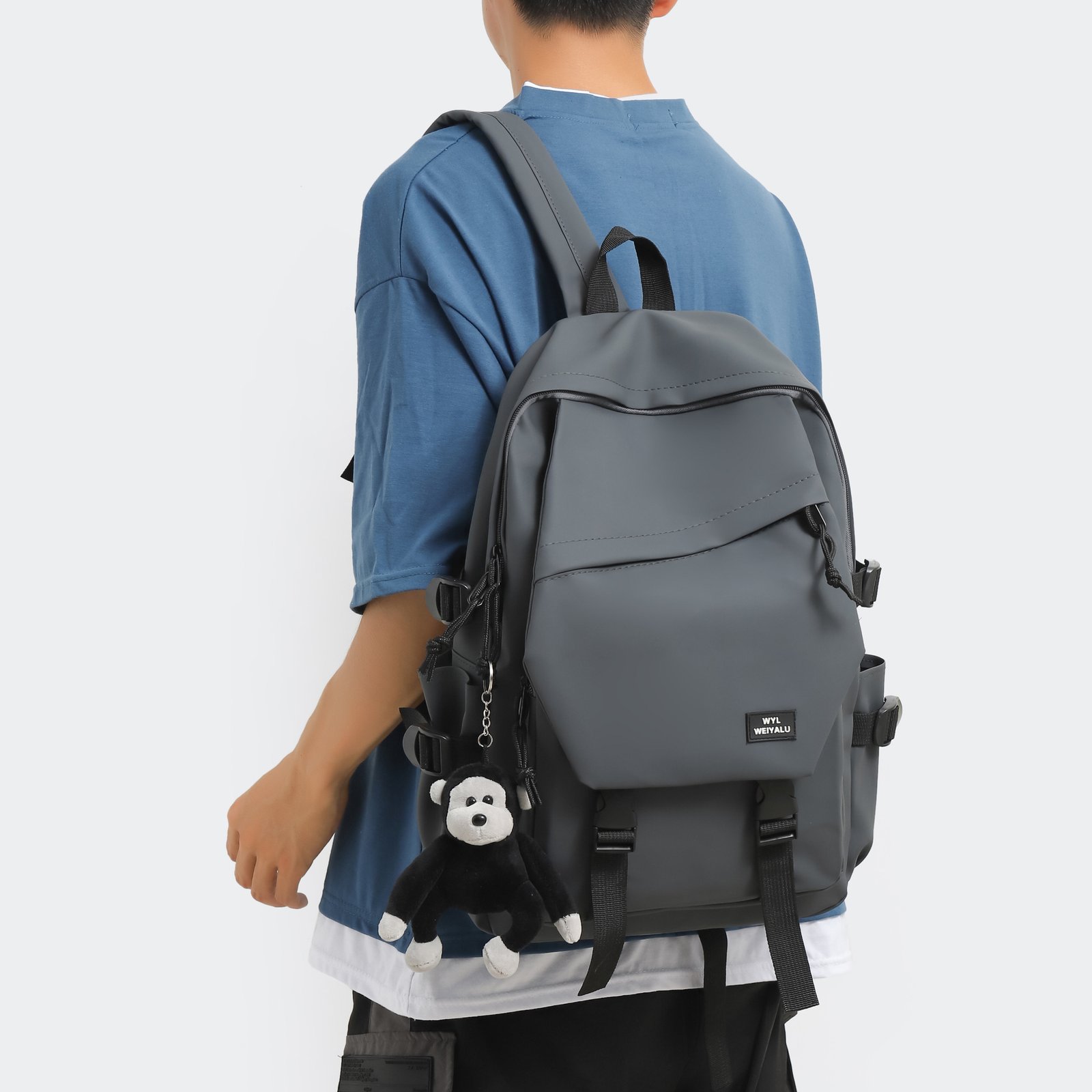 Vapetix 20 inches-20 inches Korean Student Backpack Large Capacity Fashion Dual-Shoulder Bag for University Students – Bild 4