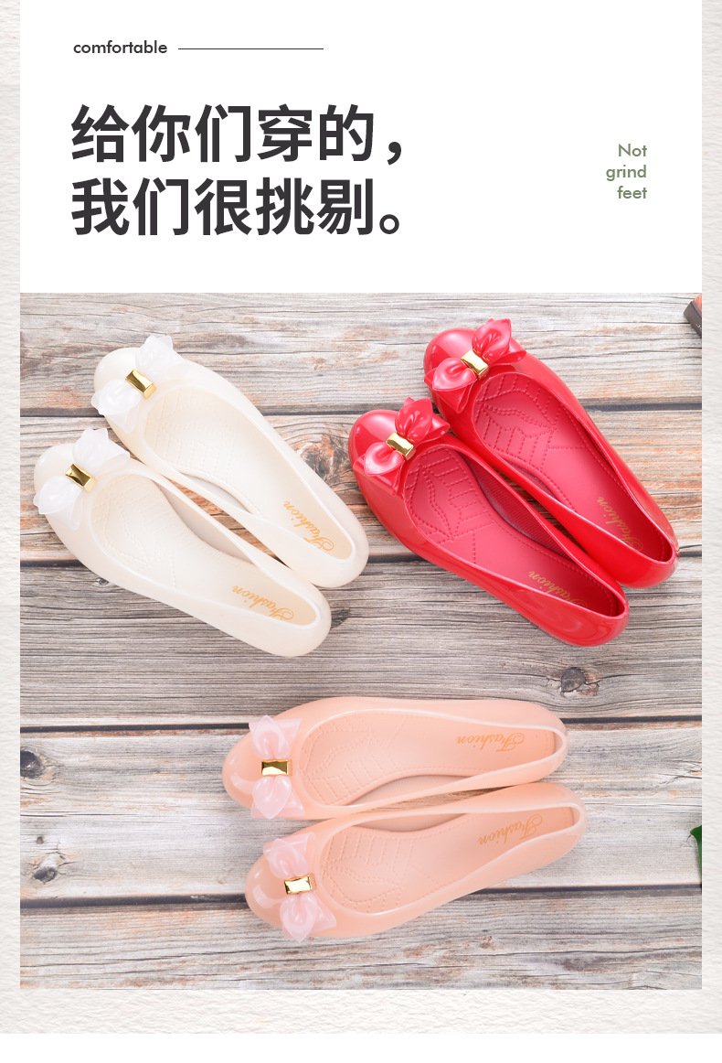 Vapetix 36-40 Women's Jelly Sandals Fashion Outdoor Wear Flat Non-Slip Mother Thick Sole Shallow Mouth Cap Fairy – Bild 2