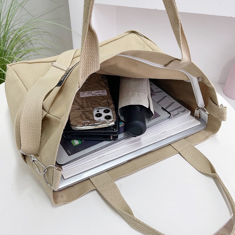 Vapetix Free Size-Free Size 2025 Large Capacity Canvas Bag for Women Commute Shoulder Tote Bag Casual Unique Design Single Shou – Bild 2